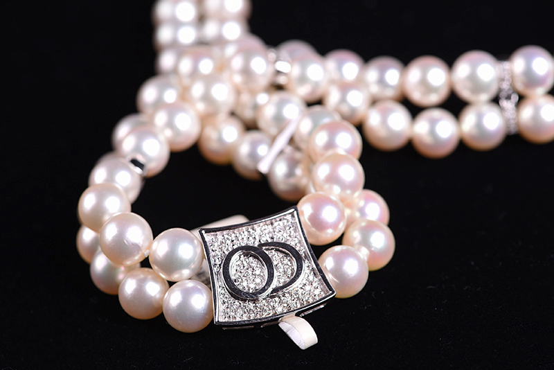 奥希尼ocenid18k珍珠钻项链1195ct14090g07040013