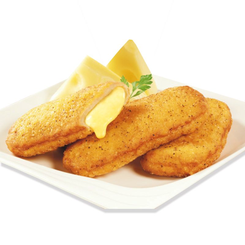 [远洋暖心] 正大爆浆鸡排(芝士夹心鸡肉排)640g【自提】