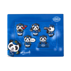 中远海运(cosco shipping) 熊猫组合冰箱贴  软磁冰箱贴+相框