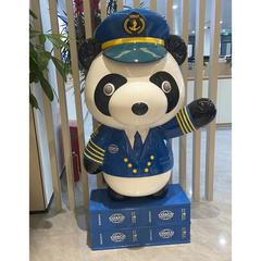 玻璃钢熊猫雕塑1.2米【包邮】GM29901769