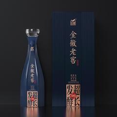 【金绿蓝】金徽老窖 45度超长发酵180天 浓香型白酒 整箱装（500mL/瓶，4瓶/箱）【包邮】