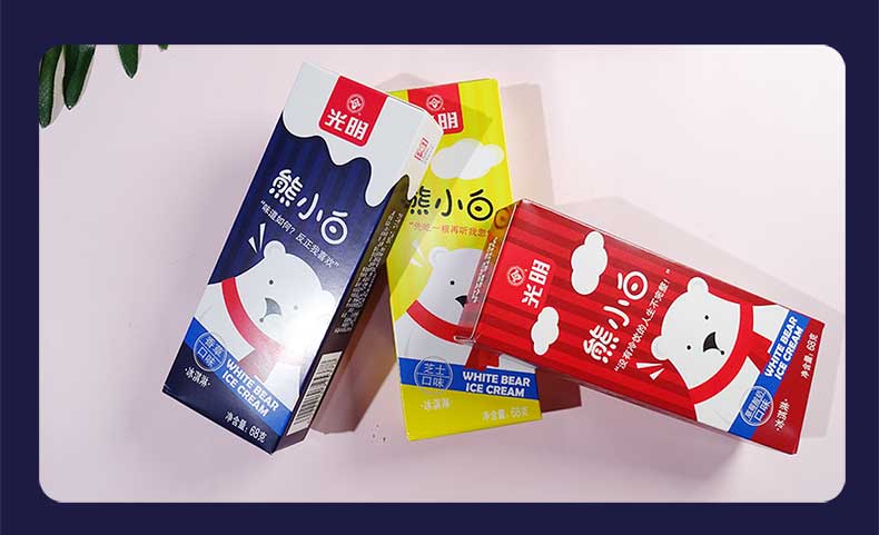 光明(brightdairy) 光明68克熊小白冰淇淋(草莓味)30