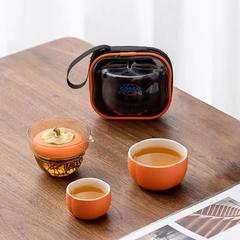 柿柿如意随行杯 茶具陶瓷快客杯一壶二杯【包邮】GM29901141