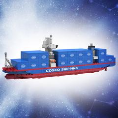 中远海运(cosco shipping) 中远海运(cosco shipping) 拼搭十二星座轮 船模